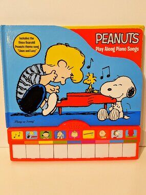 Peanuts Gang Play Along Piano Songs Board Book Snoopy Woodstock Charles Schulz